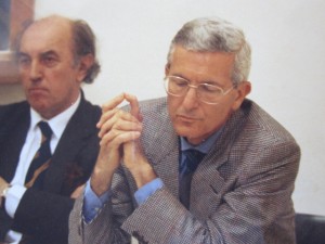 Con Franco Ferrarotti in occasione dell’inaugurazione della Facoltà di Sociologia dell’Università di Napoli nel 1995